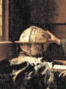 VERMEER VAN DELFT, Jan The Astronomer (detail) wet Norge oil painting reproduction